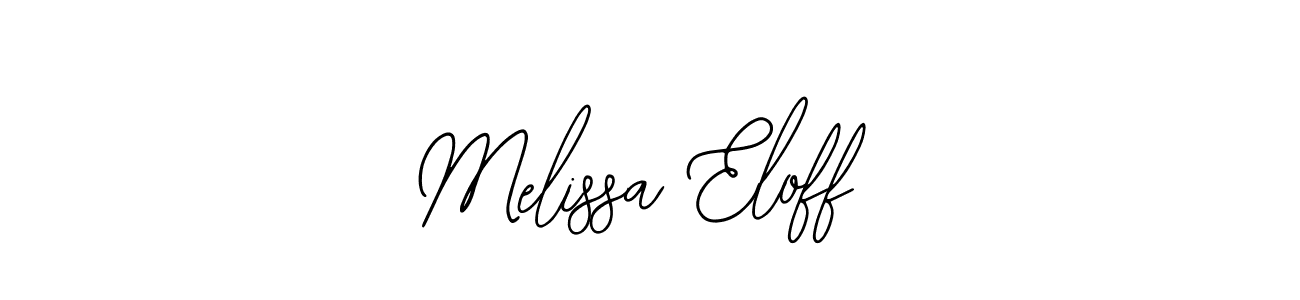 How to make Melissa Eloff signature? Bearetta-2O07w is a professional autograph style. Create handwritten signature for Melissa Eloff name. Melissa Eloff signature style 12 images and pictures png