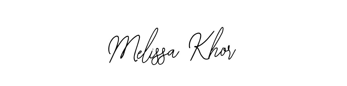 You should practise on your own different ways (Bearetta-2O07w) to write your name (Melissa Khor) in signature. don't let someone else do it for you. Melissa Khor signature style 12 images and pictures png