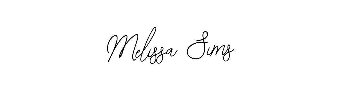 Use a signature maker to create a handwritten signature online. With this signature software, you can design (Bearetta-2O07w) your own signature for name Melissa Sims. Melissa Sims signature style 12 images and pictures png