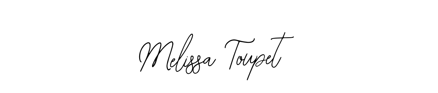 The best way (Bearetta-2O07w) to make a short signature is to pick only two or three words in your name. The name Melissa Toupet include a total of six letters. For converting this name. Melissa Toupet signature style 12 images and pictures png