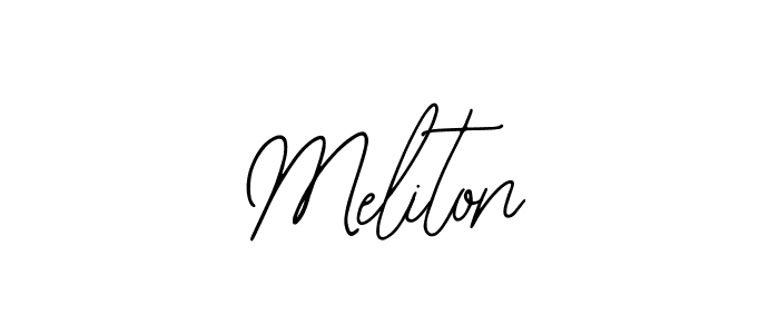 How to make Meliton name signature. Use Bearetta-2O07w style for creating short signs online. This is the latest handwritten sign. Meliton signature style 12 images and pictures png