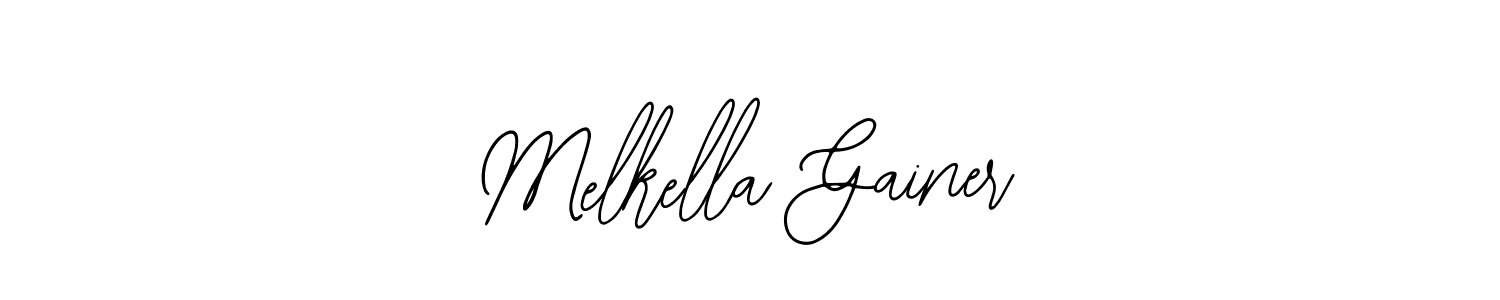 This is the best signature style for the Melkella Gainer name. Also you like these signature font (Bearetta-2O07w). Mix name signature. Melkella Gainer signature style 12 images and pictures png