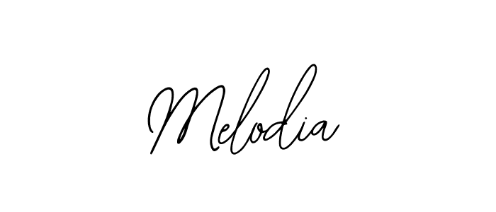 Use a signature maker to create a handwritten signature online. With this signature software, you can design (Bearetta-2O07w) your own signature for name Melodia. Melodia signature style 12 images and pictures png