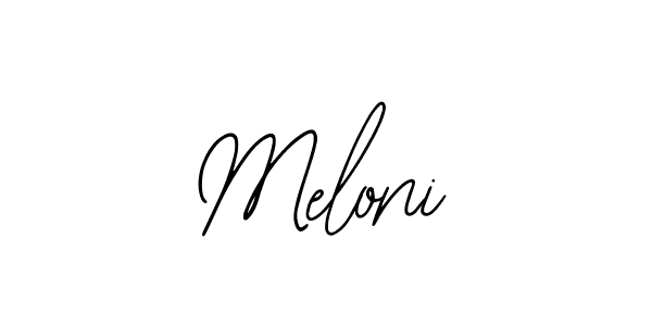 Make a beautiful signature design for name Meloni. With this signature (Bearetta-2O07w) style, you can create a handwritten signature for free. Meloni signature style 12 images and pictures png