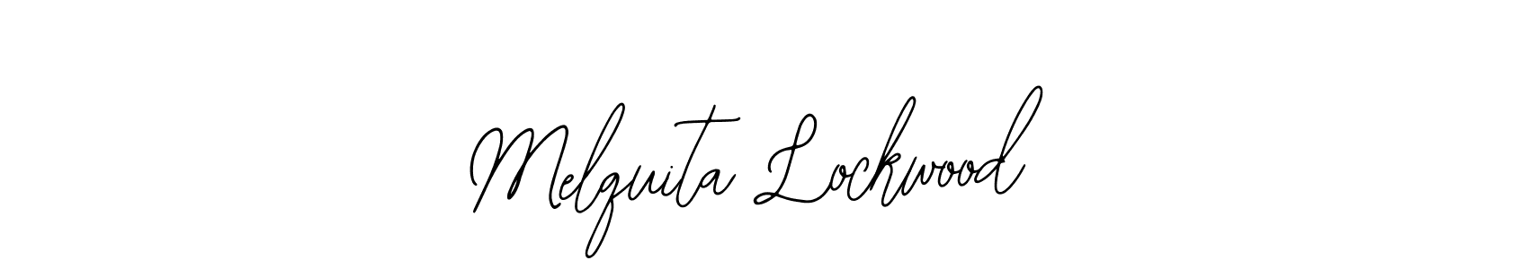 Bearetta-2O07w is a professional signature style that is perfect for those who want to add a touch of class to their signature. It is also a great choice for those who want to make their signature more unique. Get Melquita Lockwood name to fancy signature for free. Melquita Lockwood signature style 12 images and pictures png