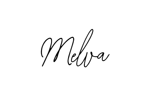 You should practise on your own different ways (Bearetta-2O07w) to write your name (Melva) in signature. don't let someone else do it for you. Melva signature style 12 images and pictures png