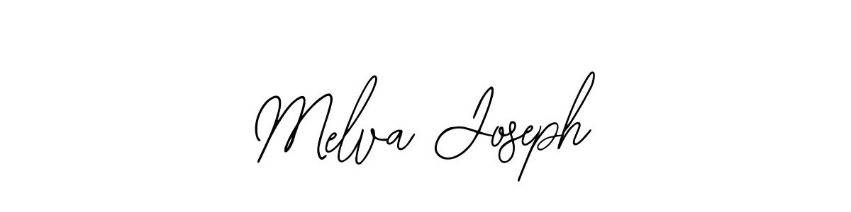 How to make Melva Joseph name signature. Use Bearetta-2O07w style for creating short signs online. This is the latest handwritten sign. Melva Joseph signature style 12 images and pictures png
