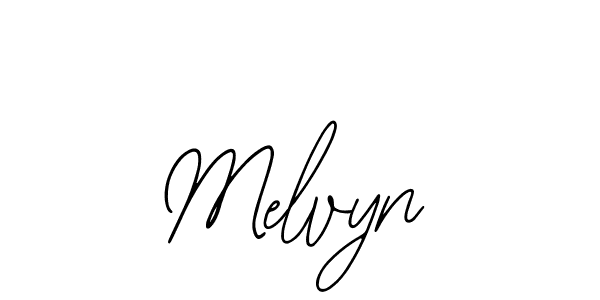 Use a signature maker to create a handwritten signature online. With this signature software, you can design (Bearetta-2O07w) your own signature for name Melvyn. Melvyn signature style 12 images and pictures png