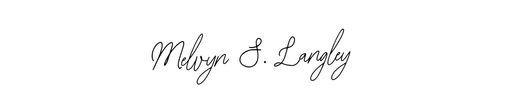 Use a signature maker to create a handwritten signature online. With this signature software, you can design (Bearetta-2O07w) your own signature for name Melvyn S. Langley. Melvyn S. Langley signature style 12 images and pictures png