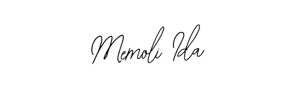 You should practise on your own different ways (Bearetta-2O07w) to write your name (Memoli Ida) in signature. don't let someone else do it for you. Memoli Ida signature style 12 images and pictures png