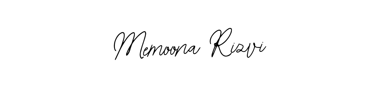 How to make Memoona Rizvi name signature. Use Bearetta-2O07w style for creating short signs online. This is the latest handwritten sign. Memoona Rizvi signature style 12 images and pictures png