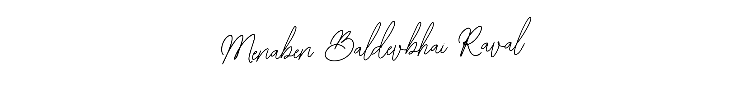 Make a beautiful signature design for name Menaben Baldevbhai Raval. With this signature (Bearetta-2O07w) style, you can create a handwritten signature for free. Menaben Baldevbhai Raval signature style 12 images and pictures png