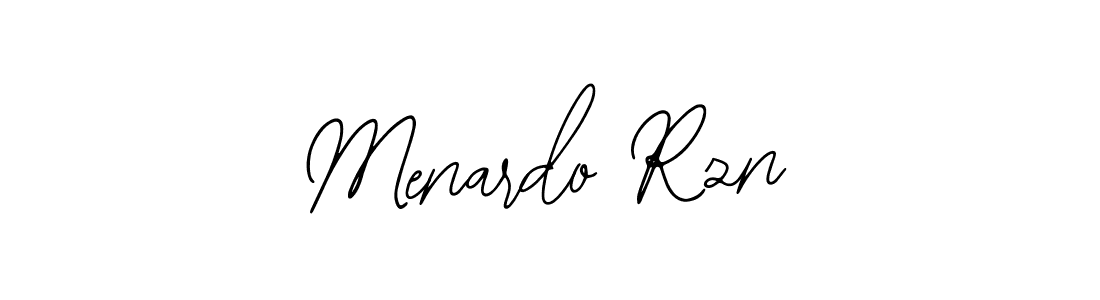 How to make Menardo Rzn signature? Bearetta-2O07w is a professional autograph style. Create handwritten signature for Menardo Rzn name. Menardo Rzn signature style 12 images and pictures png
