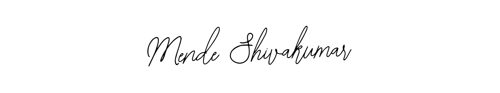 Create a beautiful signature design for name Mende Shivakumar. With this signature (Bearetta-2O07w) fonts, you can make a handwritten signature for free. Mende Shivakumar signature style 12 images and pictures png