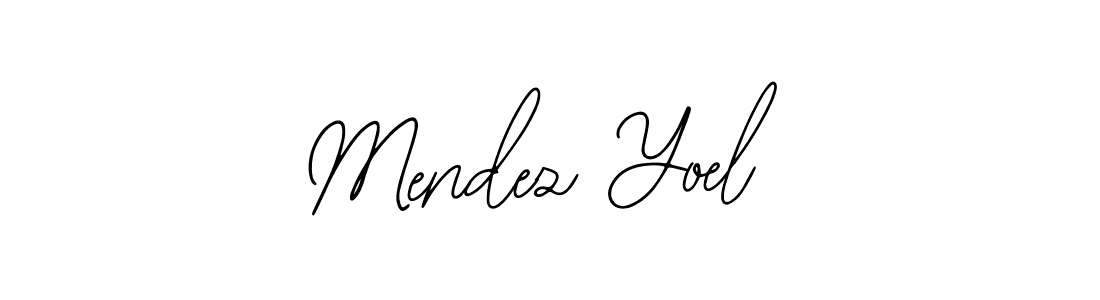 You should practise on your own different ways (Bearetta-2O07w) to write your name (Mendez Yoel) in signature. don't let someone else do it for you. Mendez Yoel signature style 12 images and pictures png