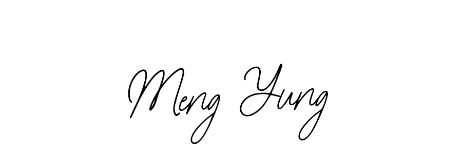 Use a signature maker to create a handwritten signature online. With this signature software, you can design (Bearetta-2O07w) your own signature for name Meng Yung. Meng Yung signature style 12 images and pictures png