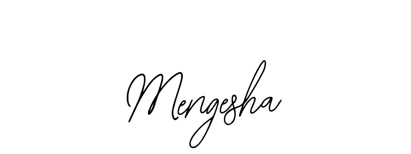 Make a beautiful signature design for name Mengesha. With this signature (Bearetta-2O07w) style, you can create a handwritten signature for free. Mengesha signature style 12 images and pictures png
