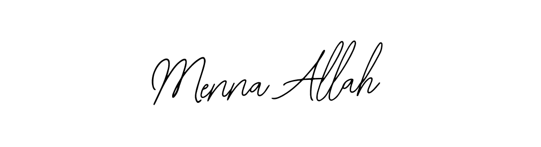 Also we have Menna Allah name is the best signature style. Create professional handwritten signature collection using Bearetta-2O07w autograph style. Menna Allah signature style 12 images and pictures png