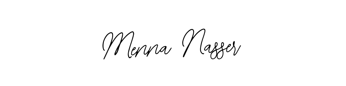 The best way (Bearetta-2O07w) to make a short signature is to pick only two or three words in your name. The name Menna Nasser include a total of six letters. For converting this name. Menna Nasser signature style 12 images and pictures png