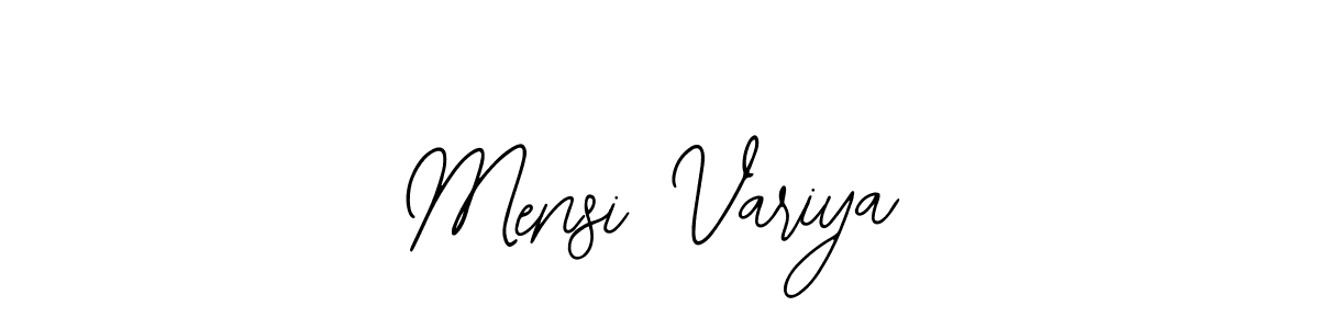 Also You can easily find your signature by using the search form. We will create Mensi Variya name handwritten signature images for you free of cost using Bearetta-2O07w sign style. Mensi Variya signature style 12 images and pictures png
