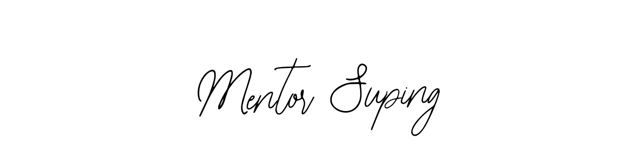 Also we have Mentor Suping name is the best signature style. Create professional handwritten signature collection using Bearetta-2O07w autograph style. Mentor Suping signature style 12 images and pictures png