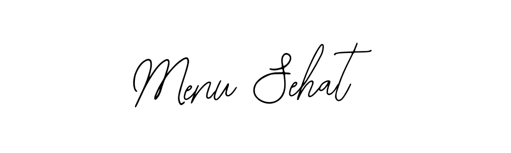 How to make Menu Sehat name signature. Use Bearetta-2O07w style for creating short signs online. This is the latest handwritten sign. Menu Sehat signature style 12 images and pictures png
