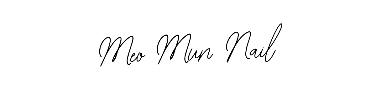 How to make Meo Mun Nail signature? Bearetta-2O07w is a professional autograph style. Create handwritten signature for Meo Mun Nail name. Meo Mun Nail signature style 12 images and pictures png