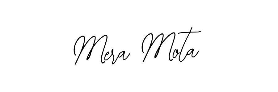 Bearetta-2O07w is a professional signature style that is perfect for those who want to add a touch of class to their signature. It is also a great choice for those who want to make their signature more unique. Get Mera Mota name to fancy signature for free. Mera Mota signature style 12 images and pictures png