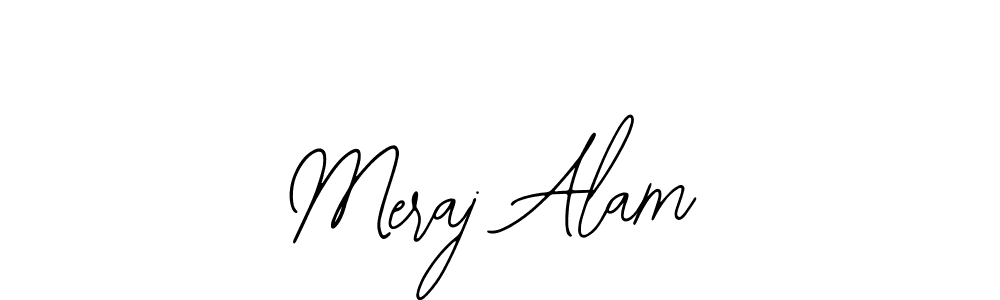 Also You can easily find your signature by using the search form. We will create Meraj Alam name handwritten signature images for you free of cost using Bearetta-2O07w sign style. Meraj Alam signature style 12 images and pictures png