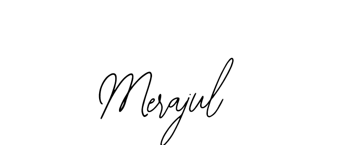 if you are searching for the best signature style for your name Merajul. so please give up your signature search. here we have designed multiple signature styles  using Bearetta-2O07w. Merajul signature style 12 images and pictures png