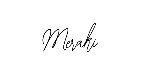 How to make Meraki name signature. Use Bearetta-2O07w style for creating short signs online. This is the latest handwritten sign. Meraki signature style 12 images and pictures png