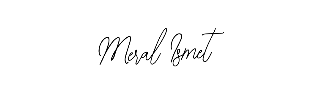 How to make Meral Ismet name signature. Use Bearetta-2O07w style for creating short signs online. This is the latest handwritten sign. Meral Ismet signature style 12 images and pictures png