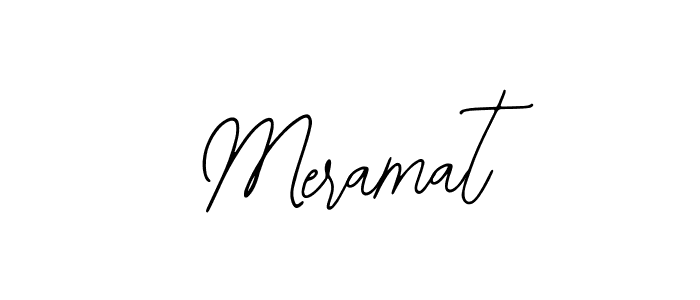 How to make Meramat name signature. Use Bearetta-2O07w style for creating short signs online. This is the latest handwritten sign. Meramat signature style 12 images and pictures png