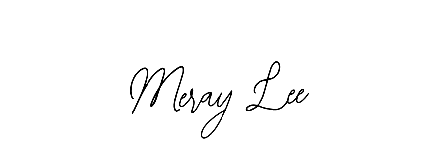 Also You can easily find your signature by using the search form. We will create Meray Lee name handwritten signature images for you free of cost using Bearetta-2O07w sign style. Meray Lee signature style 12 images and pictures png