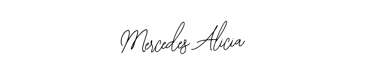 if you are searching for the best signature style for your name Mercedes Alicia. so please give up your signature search. here we have designed multiple signature styles  using Bearetta-2O07w. Mercedes Alicia signature style 12 images and pictures png