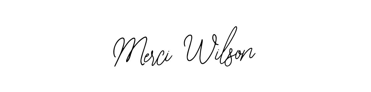 It looks lik you need a new signature style for name Merci Wilson. Design unique handwritten (Bearetta-2O07w) signature with our free signature maker in just a few clicks. Merci Wilson signature style 12 images and pictures png