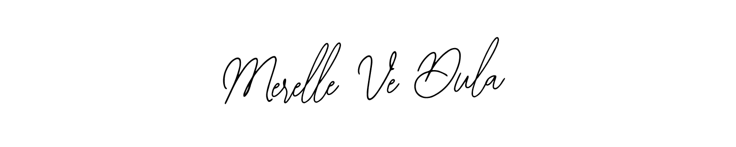How to make Merelle Ve Dula name signature. Use Bearetta-2O07w style for creating short signs online. This is the latest handwritten sign. Merelle Ve Dula signature style 12 images and pictures png