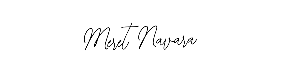 The best way (Bearetta-2O07w) to make a short signature is to pick only two or three words in your name. The name Meret Navara include a total of six letters. For converting this name. Meret Navara signature style 12 images and pictures png