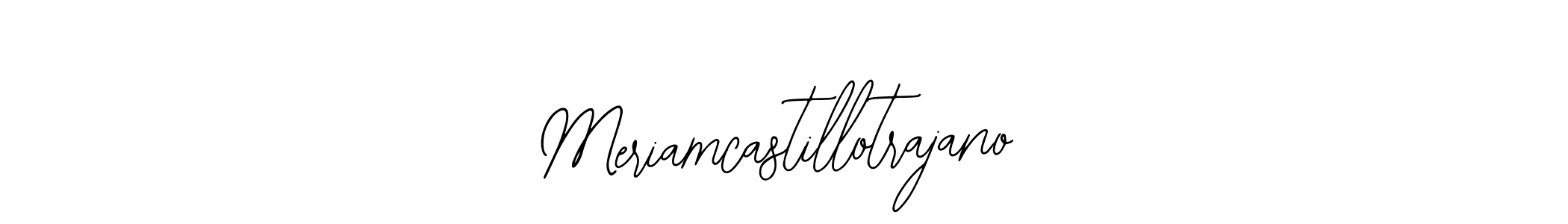 Also we have Meriamcastillotrajano name is the best signature style. Create professional handwritten signature collection using Bearetta-2O07w autograph style. Meriamcastillotrajano signature style 12 images and pictures png