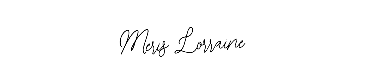 Design your own signature with our free online signature maker. With this signature software, you can create a handwritten (Bearetta-2O07w) signature for name Meris Lorraine. Meris Lorraine signature style 12 images and pictures png