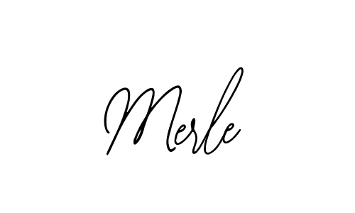 Design your own signature with our free online signature maker. With this signature software, you can create a handwritten (Bearetta-2O07w) signature for name Merle. Merle signature style 12 images and pictures png