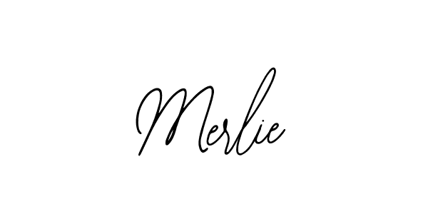 Use a signature maker to create a handwritten signature online. With this signature software, you can design (Bearetta-2O07w) your own signature for name Merlie. Merlie signature style 12 images and pictures png