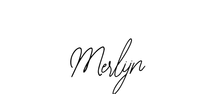 How to make Merlijn name signature. Use Bearetta-2O07w style for creating short signs online. This is the latest handwritten sign. Merlijn signature style 12 images and pictures png