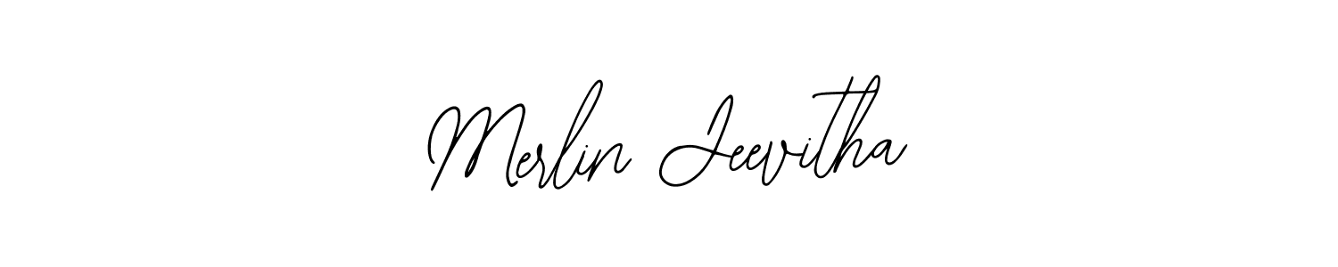 Make a beautiful signature design for name Merlin Jeevitha. Use this online signature maker to create a handwritten signature for free. Merlin Jeevitha signature style 12 images and pictures png