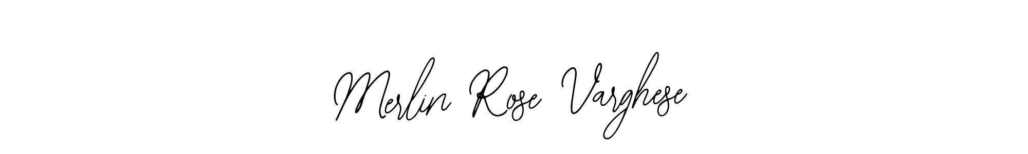 The best way (Bearetta-2O07w) to make a short signature is to pick only two or three words in your name. The name Merlin Rose Varghese include a total of six letters. For converting this name. Merlin Rose Varghese signature style 12 images and pictures png