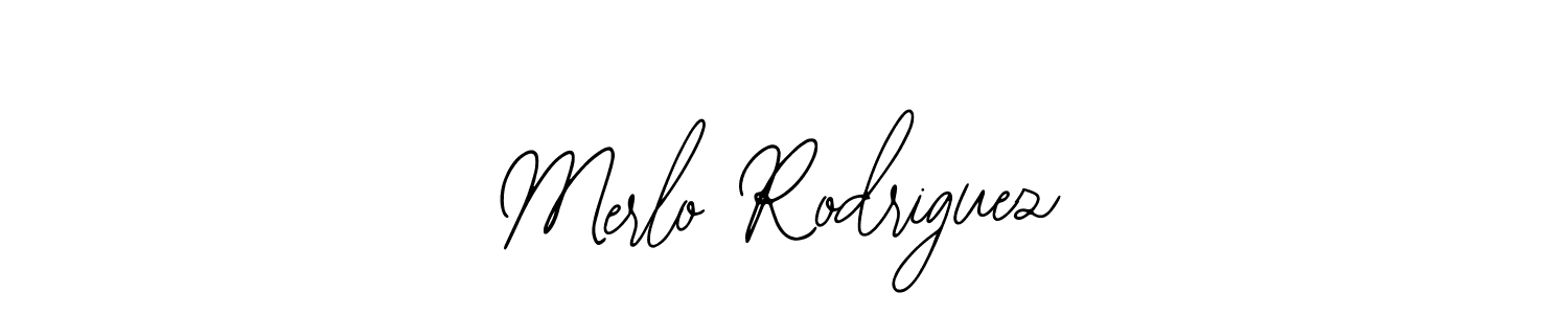 Design your own signature with our free online signature maker. With this signature software, you can create a handwritten (Bearetta-2O07w) signature for name Merlo Rodriguez. Merlo Rodriguez signature style 12 images and pictures png