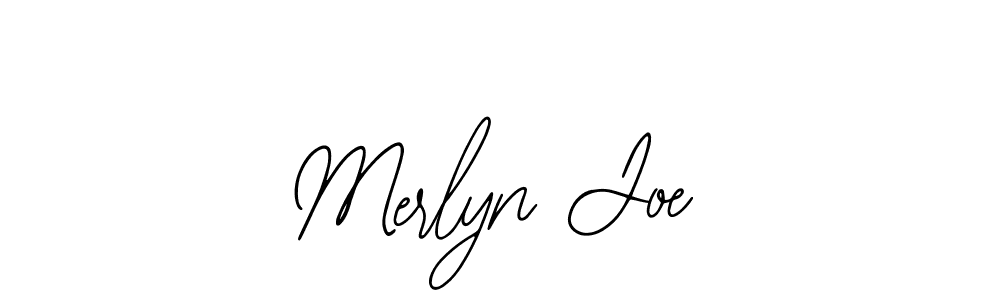 Use a signature maker to create a handwritten signature online. With this signature software, you can design (Bearetta-2O07w) your own signature for name Merlyn Joe. Merlyn Joe signature style 12 images and pictures png