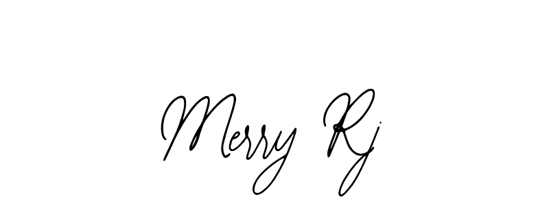 if you are searching for the best signature style for your name Merry Rj. so please give up your signature search. here we have designed multiple signature styles  using Bearetta-2O07w. Merry Rj signature style 12 images and pictures png