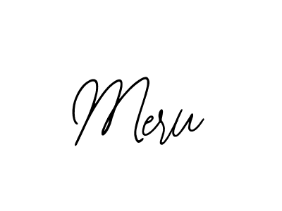 How to make Meru name signature. Use Bearetta-2O07w style for creating short signs online. This is the latest handwritten sign. Meru signature style 12 images and pictures png