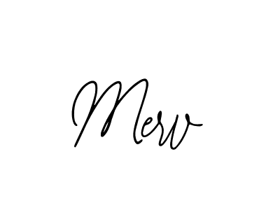 Design your own signature with our free online signature maker. With this signature software, you can create a handwritten (Bearetta-2O07w) signature for name Merv. Merv signature style 12 images and pictures png